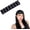 small-hole, variant on Punk Grommet Headband for Women, Wide Black Elastic Y2K Headbands with Metal Eyelets, Gothic Grunge Stylish Hair Accessories for Alternative Streetwear (big-hole)