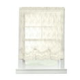 thumbnail image 2 of Melody Jacquard Lace Window Balloon Curtain Panel 56" x 63" in Eggshell, 2 of 5