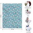 thumbnail image 4 of Blue Cartoon Unicorn Rainbow Star Heart Cloud Blanket,Comfortable Soft Flannel Throw Blanket,All Season,Warm Lightweight Blankets for Sofa Bed Couch Living Room Chair,30"x40", 4 of 4