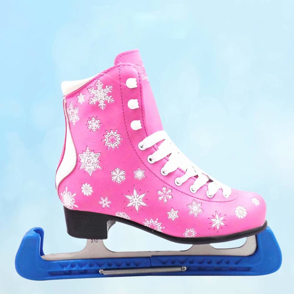 Adjustable Figure Skate Guards Hard Walking Bladeguards Blade Covers Pink x 10