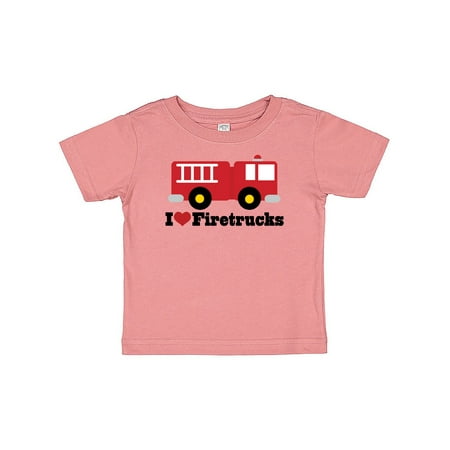 

Inktastic I Heart Firetrucks Gift Baby Boy or Baby Girl T-Shirt