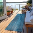 thumbnail image 6 of Addison Rugs Chantille Indoor/Outdoor Transitional Striped Blue Washable Runner Rug, 2'3" x 7'6", 6 of 6
