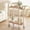 A21 Clearancebedside table under $5, variant on under $5 Fufafayo Compact Mobile Tea Cart, Shelves for Storage, with 360° Swivel Wheels, Multi-Functional Storage for Kitchen, Living Room, and Bathroom