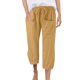 thumbnail image 1 of Pantalones de mujer de cintura alta y pierna ancha con bolsillos - Pantalones largos de pierna recta con cordón elástico - S-XXXL, 1 of 8
