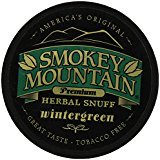Smokey Mountain Herbal Snuff - Tobacco & Nicotine Free - 1 Can (Best Non Nicotine Dip)