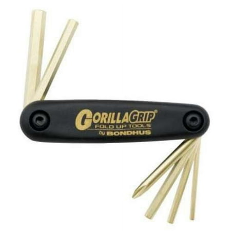 UPC: 0037231125943 | Bondhus GorillaGrip Fold-Ups  6 per fold-up  Hex; Phillips Tip – 1 EA (116-12594)