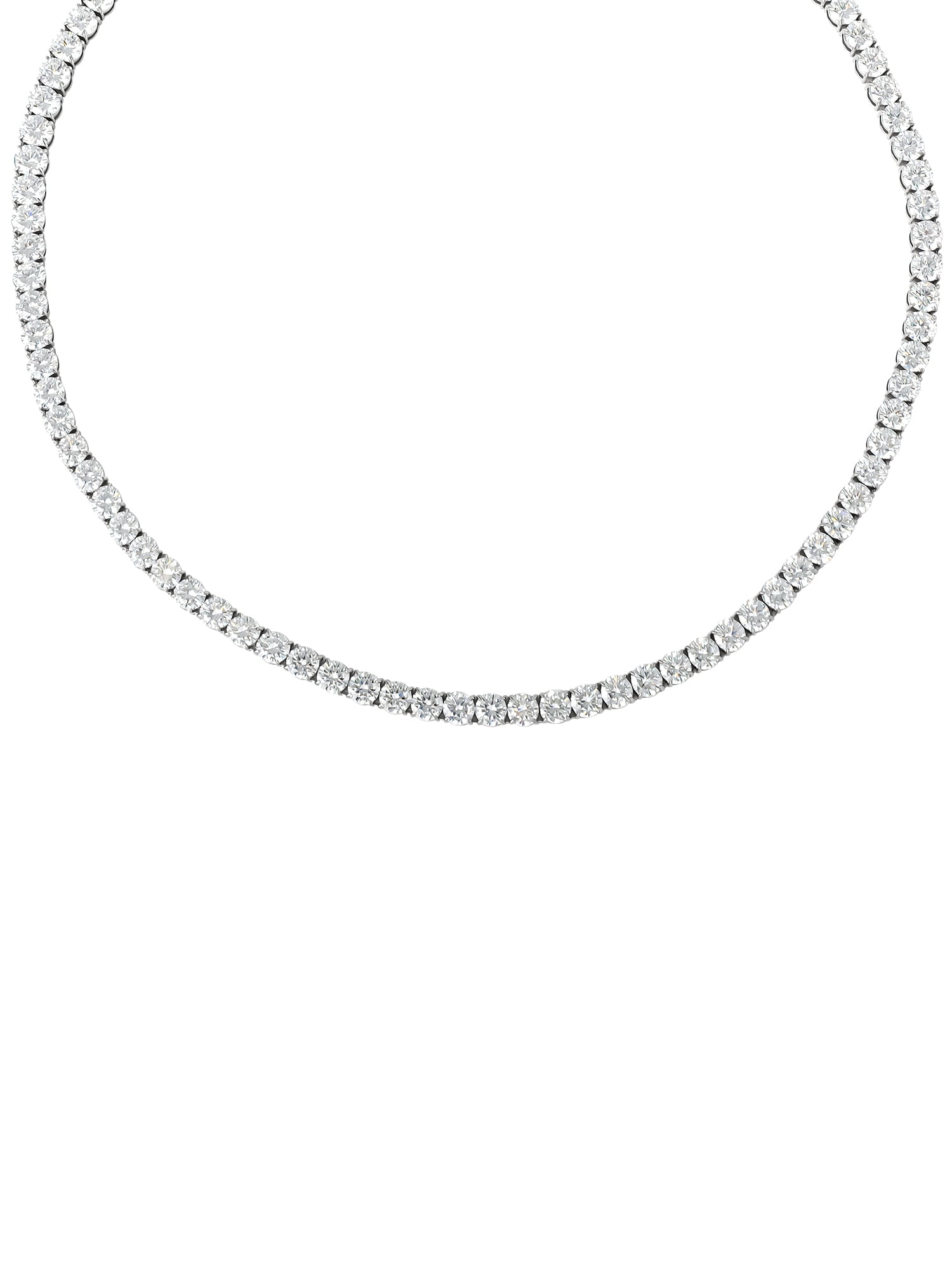 Brilliance Fine Jewelry Men’s Stainless Steel CZ 7 mm Necklace, 22″