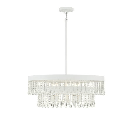 

Trade Winds Claire 6-Light Pendant in Bisque White