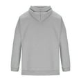 thumbnail image 4 of AnuYalue Mens Pullover Casual Long Sleeve Hooded Sweatshirt Drawstring Solid Color Pullovers Comfort Outdoor Athletic Sweaters, 4 of 5