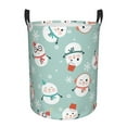 thumbnail image 1 of ZICANCN Snowman Laundry Basket Organizer, Dirty Clothes Hamper for Bathroom Bedroom Laundry Room, Medium Size, 1 of 7