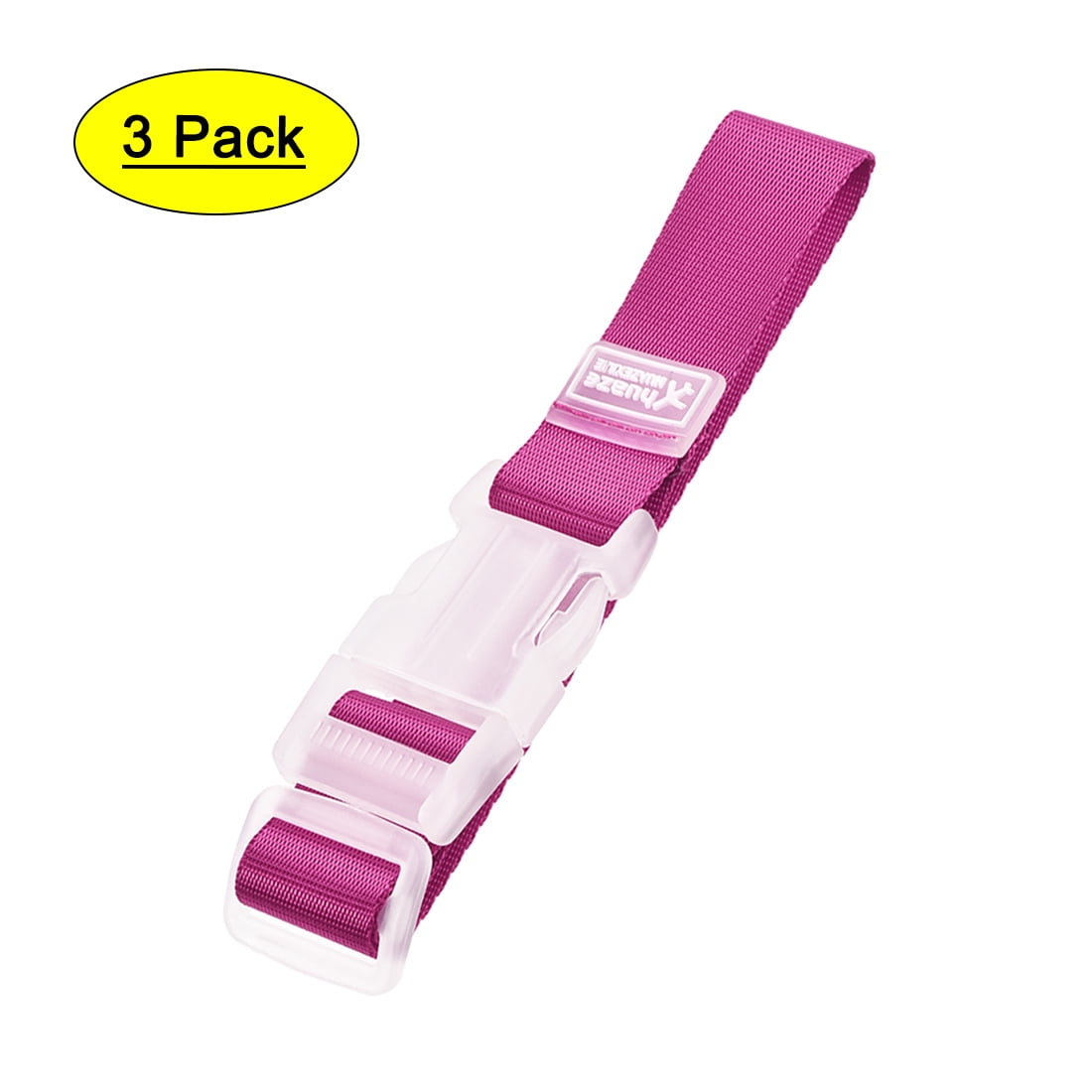 Unique Bargains Add a Bag Luggage Straps, Adjustable Suitcase Connect