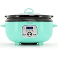 thumbnail image 5 of MegaChef 3.5 Quart Oval Electric Digital Slow Cooker in Turquoise, 5 of 5