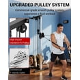 thumbnail image 4 of GloryStar Wall Mounted Cable Machine, Dual Pulley 19-Position LAT Pulldown and Crossover System, 400lb Capacity, Compact Strength Equipment for Home Gym, Garage, and Apartment, 4 of 7