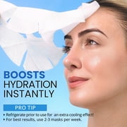 Ebanel 10-Pack Collagen Face Mask, Instant Brightening Hydrating Face Sheet Mask