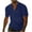 Navy, variant on Dagugfen Shirts for Men V Neck Stand Collar Button Loose Lightweight Casual Short Sleeve Tee Shirts Fashion