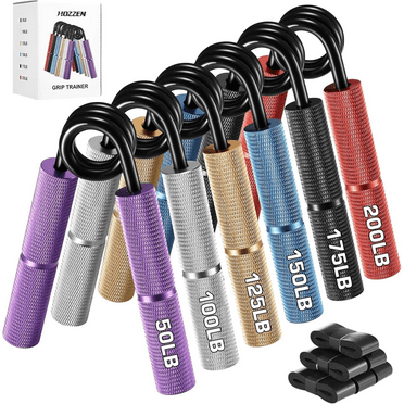 Grip Strength Trainer, 6 Pack Grip Strength Trainer Set (50-200LB), No Slip Hand