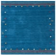 thumbnail image 2 of Safavieh Himalaya Charmaine Solid Wool Area Rug, Blue, 4' x 4' Square, 2 of 11