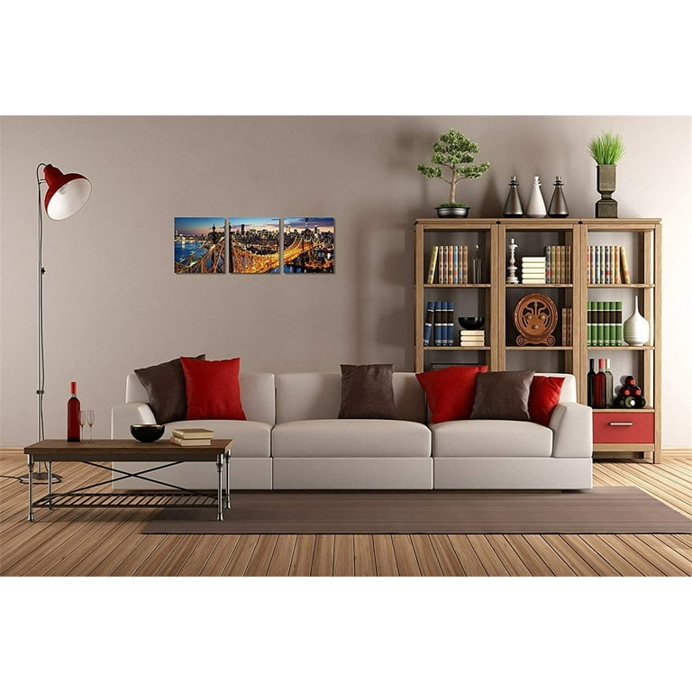 3 Panel New York Skyline Wall Art New York Wall Art NYC Wall 3 Panel New York Skyline Wall Art New York Wall Art NYC Wall