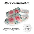 thumbnail image 6 of Lsque Roses and Butterflies Pattern Womens Comfort Cotton on Scuff With Memory Foam and Anti-skid Sole Slipper-37/38, 6 of 7