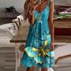 thumbnail image 1 of Puntoco Vestidos Mujer Verano Casual Suelto Sin Mangas Vestidos Sueltos Vestido Estampado Floral Girasol, 1 of 1