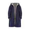 thumbnail image 1 of Waterproof Surf Changing Robe Outdoor Coat Lamb Warm Overcoat Rain Coat Wool Jacket Hooded Cloak, 1 of 7