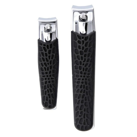 Barbasol CBG1-1004-TRP Non-Slip Textured Nail Clippers - Black