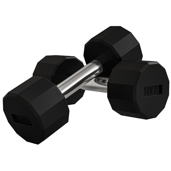 Soozier Weights Dumbbells Set with Non-Slip Grip for Home Gym, 2 x 10lbs