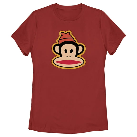 Women's Paul Frank Julius Beanie Graphic Tee Red Medium