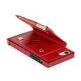 thumbnail image 6 of Dteck Crossbag Case For iPhone SE 2020 / iPhone 8 / iPhone 7 / iPhone 6, Premium PU Leather Wallet Case Credit Card Holder Stand Cover, Red, 6 of 9