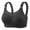 Black, variant on Women's Bras Women's Minimizer Bandeau Bra Plus Size, Wireless Strapless Thin Bra with Back Support & 4-Row Closure Beige 38