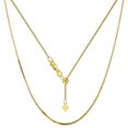 thumbnail image 1 of 10k Yellow Gold Adjustable Box Link Chain Necklace, 0.85mm, 22", 1 of 1