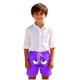 thumbnail image 5 of Niños Pequeños Pantalones de Natación de Color Sólido Impresión de Expresión Linda Pantalones Cortos Secos Rápidos, Niños Pequeños Pantalones de Natación con Bolsillos para la Piscina de la Playa Ver, 5 of 6