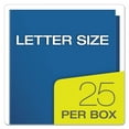 thumbnail image 6 of Oxford High Gloss Laminated Paperboard Folder, 100-Sheet Capacity, 11 x 8.5, Blue, 25/Box, 6 of 6