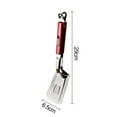 thumbnail image 6 of Opvise Stainless Steel Grill Clamp Heat-Resistant Easy to Clean Multifunctional Spatula Tongs Grilling Cooking Food Tongs Steak Fish Bread Hamburger Pancake Pie Frying Tongs Grey, 6 of 8