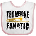 thumbnail image 3 of Inktastic Trombone Fanatic Boys or Girls Baby Bib, 3 of 4