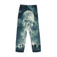 thumbnail image 3 of Lsque Scary Moon And Clouds Print Men's Pajama Pants, Lounge Pant - Comfortable Home Wear,Elastic Waistband, Stylish Design-X-Large, 3 of 9