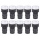 thumbnail image 1 of High quality AD16-22DS White High Brightness LED Signal Light (10 pieces) AC220V, 1 of 5