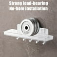 thumbnail image 6 of Msgweeeg Wall Shelves for Bedroom Floating Shelves for Wall Bathroom Shelves Restroom Shelves Wall Mounted Storage Racks No Hole Hanging Wall Bathroom Storage Racks, 6 of 9