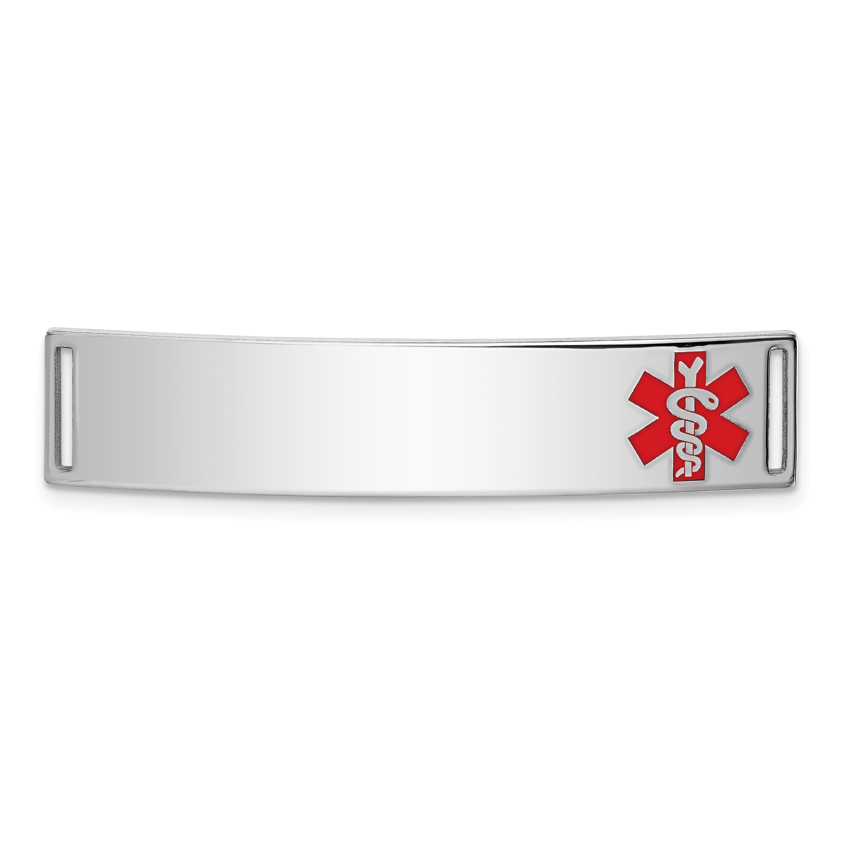 925 Sterling Silver Medical Alert Id Plate Bracelet