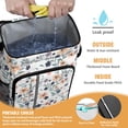 thumbnail image 2 of Travel Cooler Bag - Pioneer Flower Floral Print Pattern Camping Beer Cooler Backpack with Bottle Opener- Waterproof Insulated Picnic Backpacks - Cooler Bag for Beach, 2 of 6
