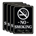 thumbnail image 1 of Faittoo No Smoking Sign, 4-Pack 10 x 7 Inch Reflective Rust Free Aluminum Sign, UV Protected, Weather/Fade Resistant, Easy to Inst, 1 of 6