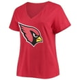 thumbnail image 2 of Women's Fanatics Kyler Murray Cardinal Arizona Cardinals Plus Size Name & Number V-Neck T-Shirt, 2 of 3