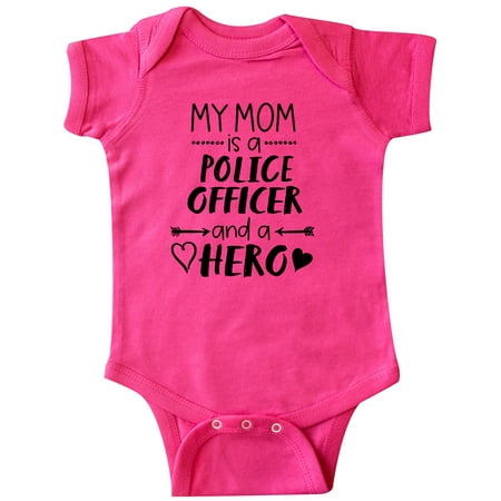 

Inktastic My Mom is a Police Officer and a Hero Gift Baby Boy or Baby Girl Bodysuit
