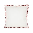 thumbnail image 5 of National Tree Company HGTV Home Collection 18 in. Falalalalala Christmas Pillow, Natural, Embroidered, Multicolor, Red Pom Pom Trim, 5 of 5