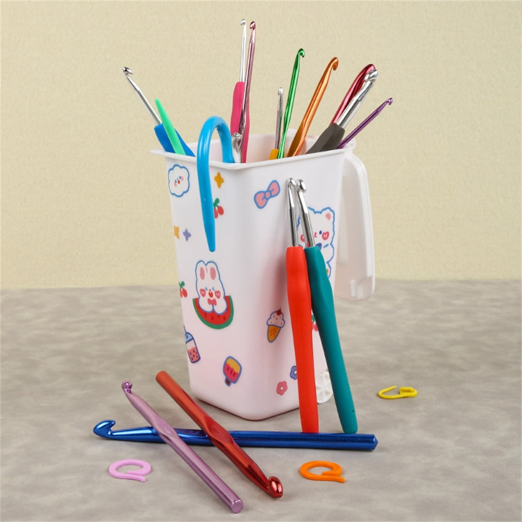 Crochet Hooks Set, Beginner Crochet Hooks Kits with Case, Ergonomic Crochet Hook Crochet Needle and Accessories Kits