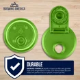thumbnail image 4 of Brewing America Mason Jar Drinking Cup Pint and Half Drinking Lid and Azure 24oz Jar (1, Lime Green), 4 of 6