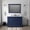 Navy Blue, variant on Dukes 48 in. W x 22 in. D Navy Blue Single Bath Vanity, Carrara Marble Top, and Faucet Set