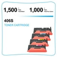 thumbnail image 3 of Cool Toner Compatible Toner Replacement for Samsung CLT-K406S C406S M406S Y406S XAA Xpress C460W C410W CLP-360 365W CLX-3300 3306W 3306FN Printer Ink (Black*3,Cyan,Magenta,Yellow,6-Pack), 3 of 7