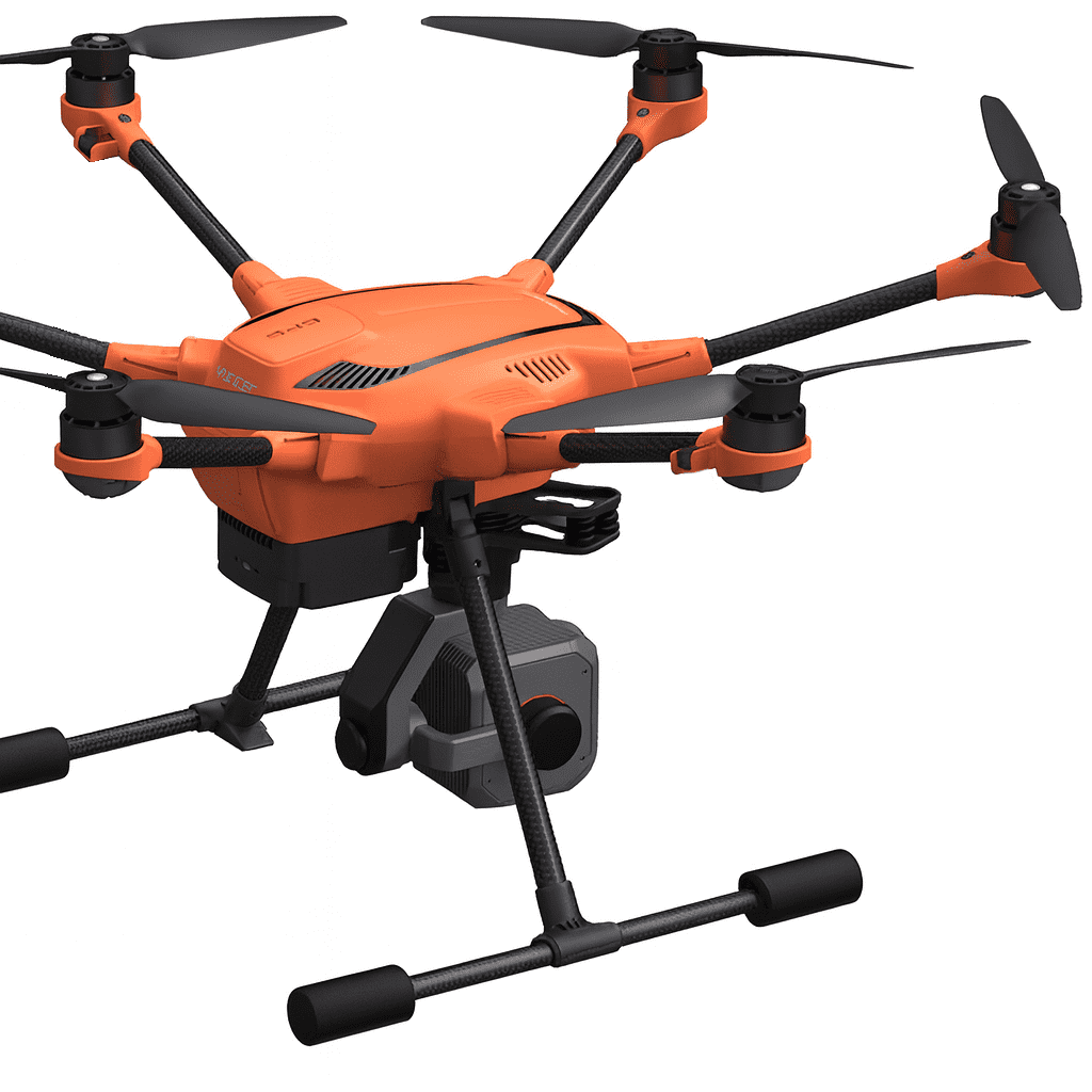 Yuneec H520E RTK Drone + CGOETX ETx Dual-Sensor 3-Axis Gimbal Camera, ST16S, 2 Power 4E Batteries, Accessories Box, Balancing Smart Charger, Orange