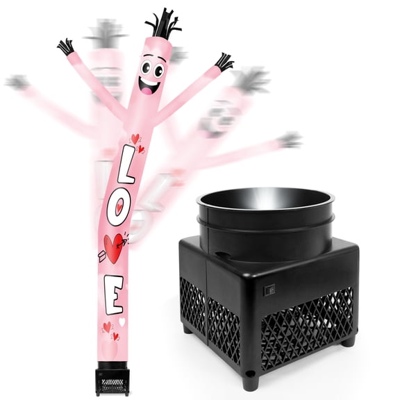 6FT Lovo Inflatable Tube Man with Blower (5.5'' Diameter) and Built-in LED - Wacky Waving Dancing Guy for Business Advertising Promotion